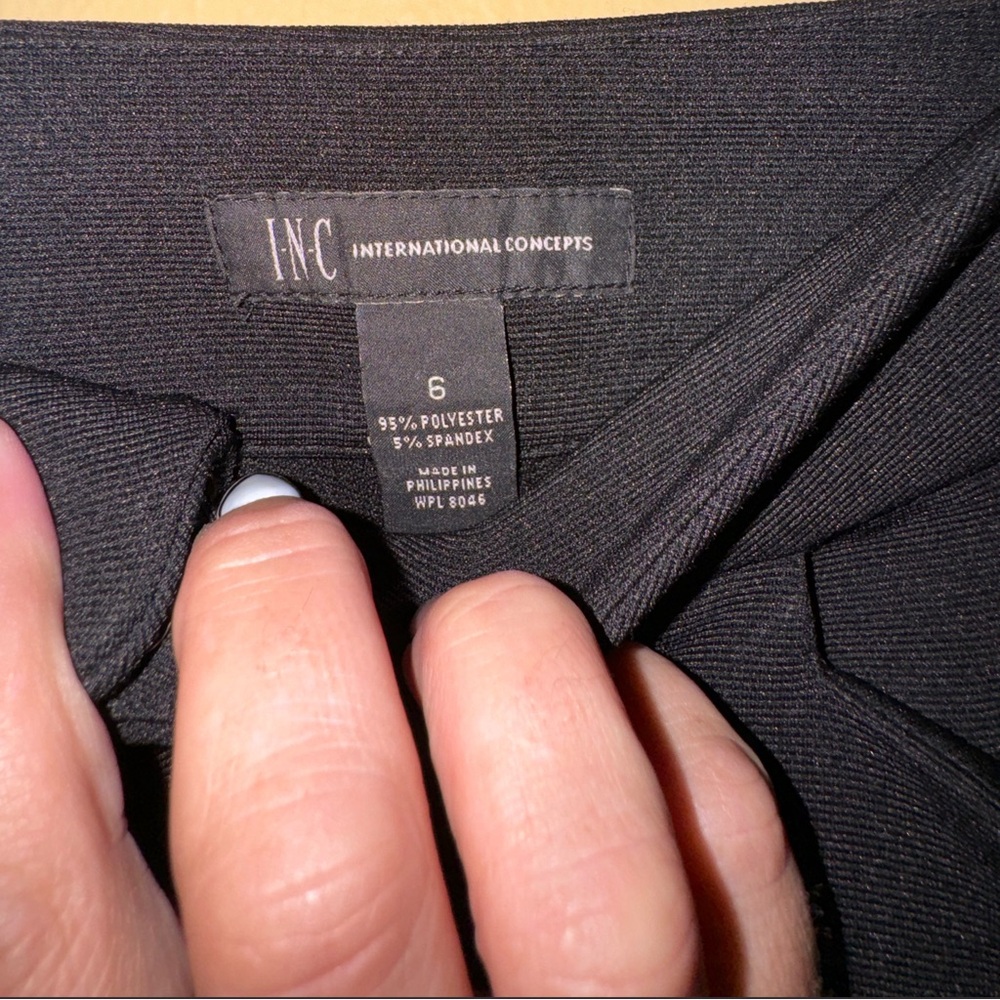 NWOT- INC international Concepts Black Super Flare Slacks - Picture 10 of 10